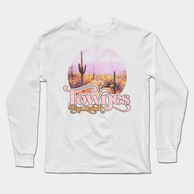 Townes Van Zandt Sweet Light Long Sleeve T-Shirt by darklordpug